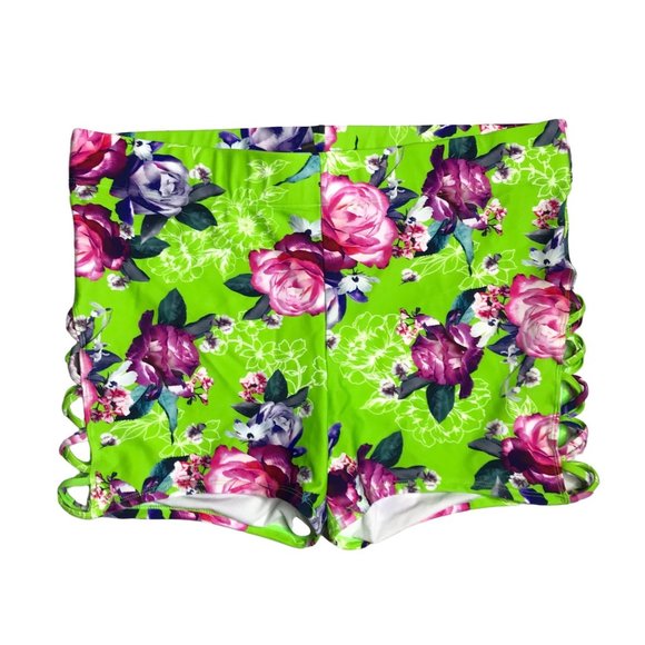 torrid Other - Torrid 1 neon floral neon swim bottom